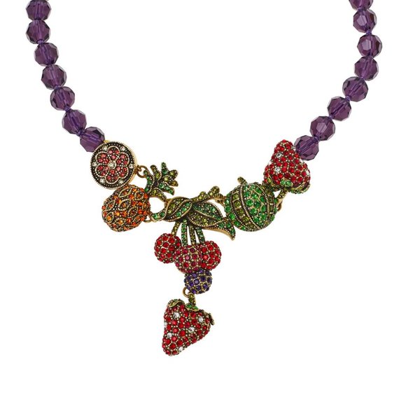 Heidi Daus "Captivating Compote" Crystal Beaded Necklace - Picture 3 of 4